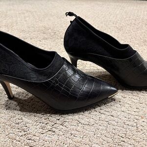 Cole Haan x Rodarte leather 3” booties in like new condition!